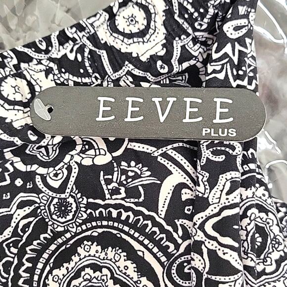 EEVEE Women's One Size Plus Full Length Stretch Basic Comfort Leggings (NWT) - Picture 5 of 8